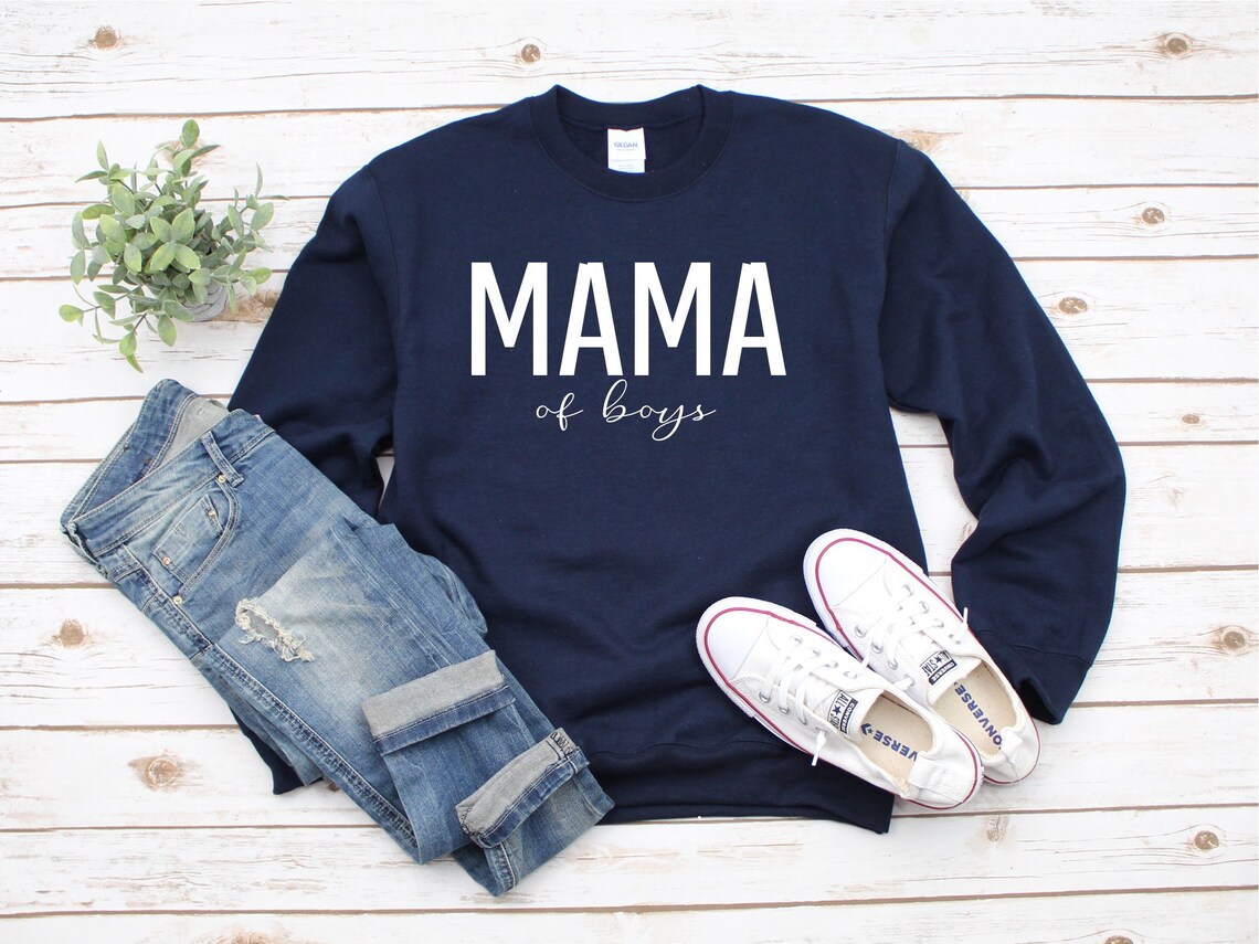 Mama of Boys Sweatshirt Boy Mom Sweatshirt Boy Mama Etsy