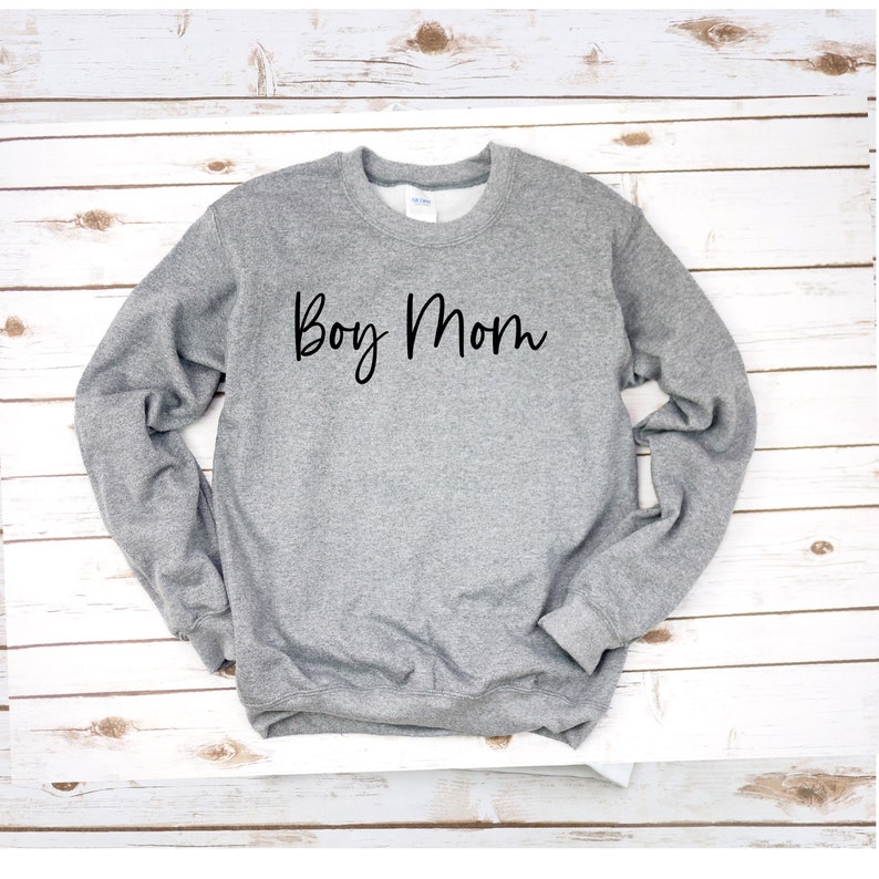 Boy Mom Sweatshirt Boy Mom Shirt New Mom Gift Mom Of Boys Etsy