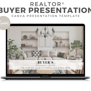 Real Estate Buyer Guide, Presentation, Editable Buyer Packet for Realtors, Real Estate Template, Real Estate Marketing, Canva, Realtor