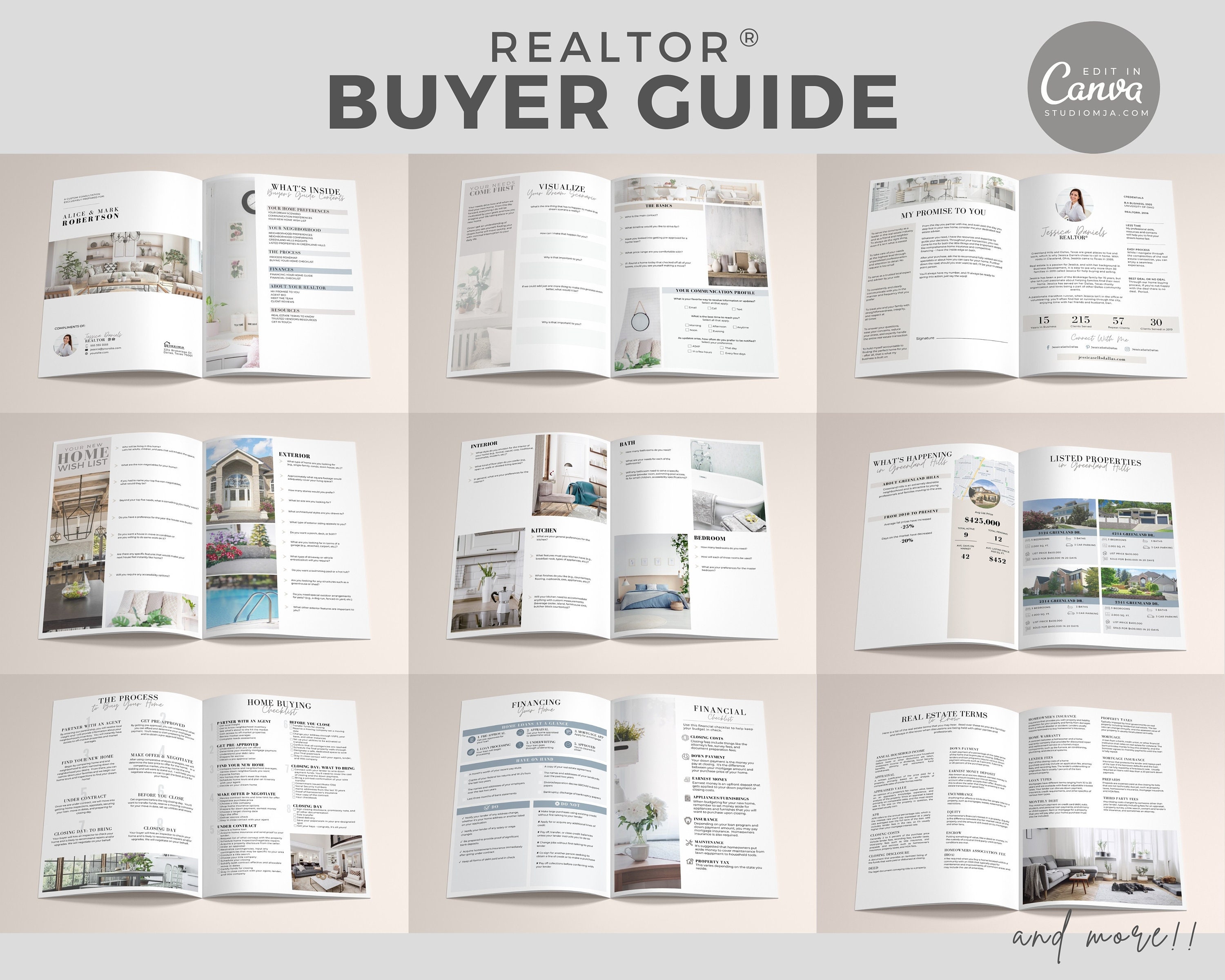 Real Estate Buyer Guide, Seller Guide, Buyer Seller Guide BUNDLE, Real Estate Template, Real ...