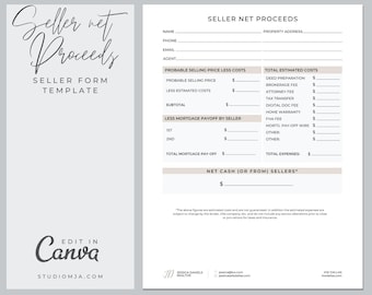 Real Estate Agent Template | Buyer Profile Questionnaire Form Template | Canva Template | Realtor Digital Download Template | Buyer Form