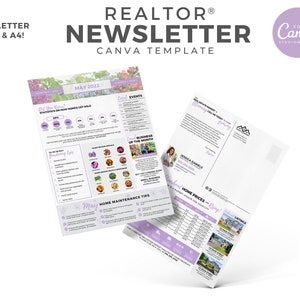 Real Estate Newsletter | May Newsletter | Real Estate Marketing | Email Marketing | Real Estate Template | Newsletter | EDDM