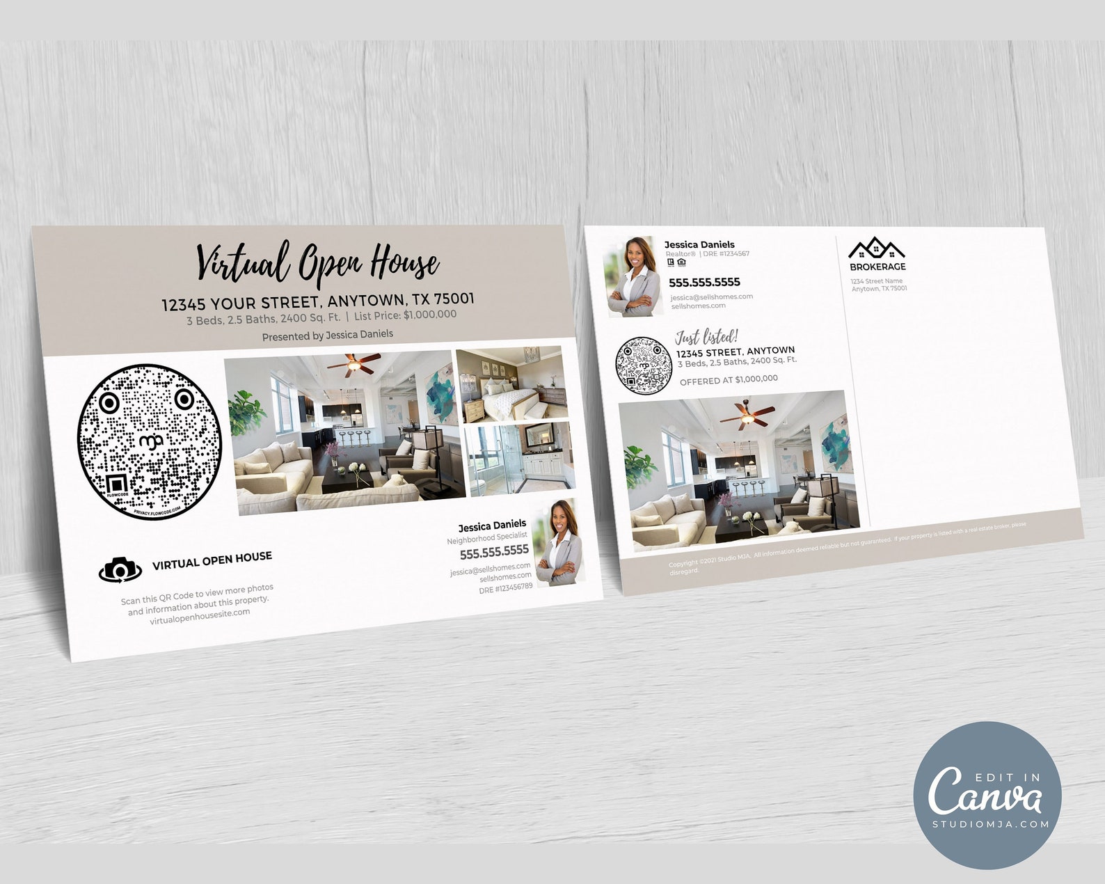 Image 6 for Open House Postcard Template
