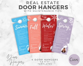 Door Hanger, Hang Tags, Real Estate, Realtor, Realtor Marketing, Door Tag, Business Card, Real Estate Agent, Marketing, Paper Tag, Tips