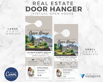 Real Estate Door Hanger, Hang Tags, Real Estate, Realtor, Realtor Marketing, Door Tag, Business Card, Real Estate Agent, Open House