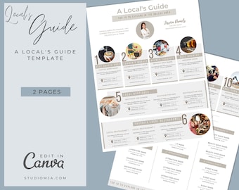 Real Estate Template, The Localist Community Guide, Real Estate Marketing, Canva Download, Buyer Guide