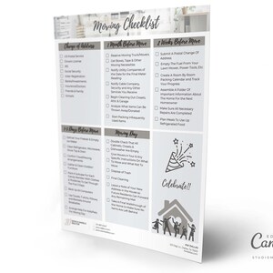 Real Estate Agent Template | Moving Guide Checklist Template | Canva Template | Realtor Digital Download Template image 2