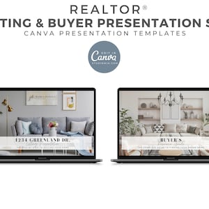 Presentazione dell&#39;elenco immobiliare, presentazione dell&#39;acquirente, marketing immobiliare, modello di presentazione, marketing agente immobiliare, Canva, download