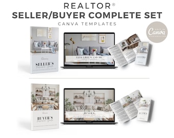 Real Estate Listing Presentation, Buyer Packet, Real Estate Marketing, Presentation template, Realtor Marketing, Canva, Download, Guide