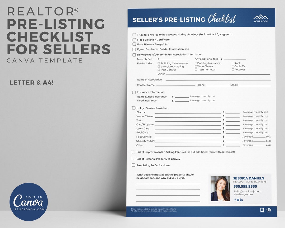 Sample Listing Real Estate Seller Guide, Realtor Template, Real Estate Marketing ...