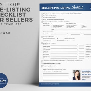 Real Estate Seller Guide, Realtor Template, Real Estate Marketing, Realtor Listing Presentation, Realtor Tools, Editable Canva, Printable,