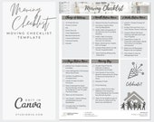 Real Estate Agent Template | Moving Guide Checklist Template | Canva Template | Realtor Digital Download Template