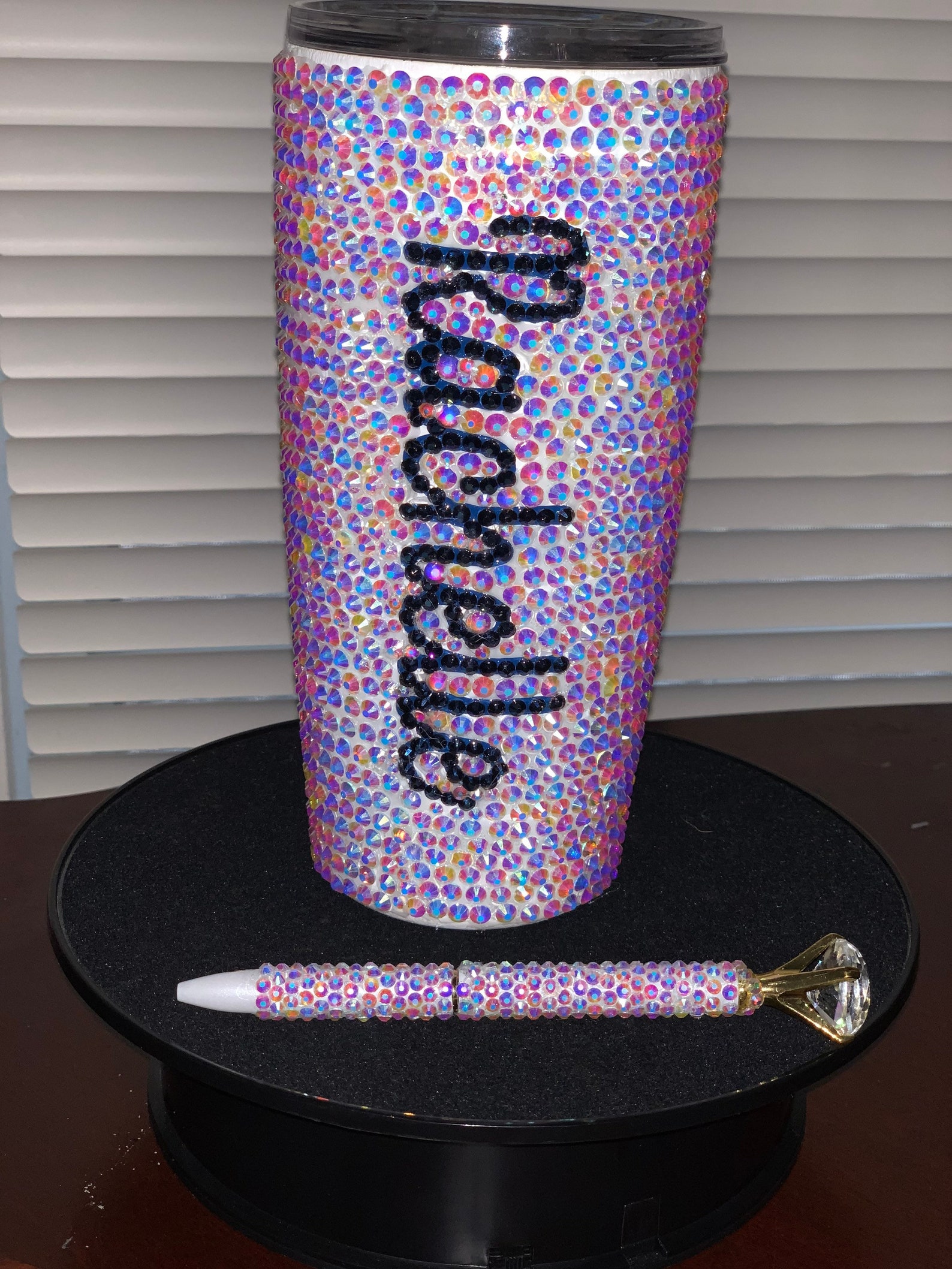 OES Bling Cup and Pen Etsy