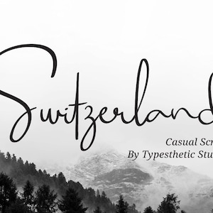 Switzerland - Handwritten Script Font