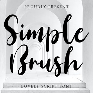 Simple Brush - Bold Brush Font