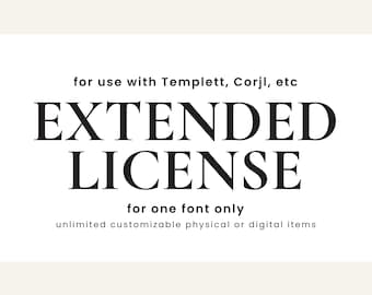 Extended Font License: Templett, Corjl Use