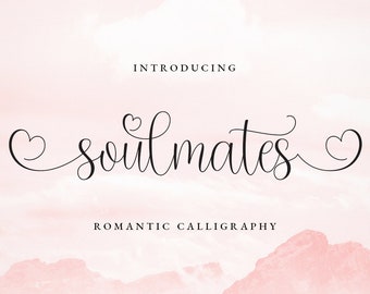 Soulmates Script Font: Romantic Calligraphy Font