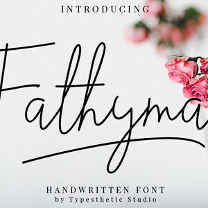 Fathyma - Handwritten Font, Script Font, Signature Font