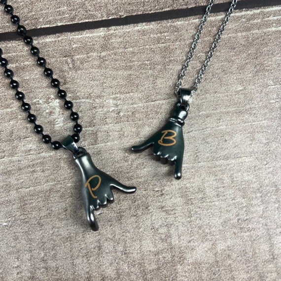 Personalized 2 Pinky Promise Necklaces 