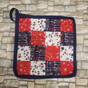 Pot holder with loop 8.5 x 8.5, oven mit