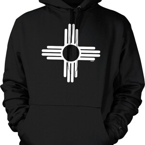 New Mexico Zia Sun Symbol Hooded Sweatshirt NOFO 00683 Etsy