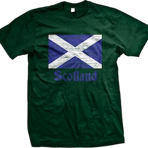 Flag of Scotland, Scottish Flag, Saltire Men&#39;s T-shirt, HOOD_00018