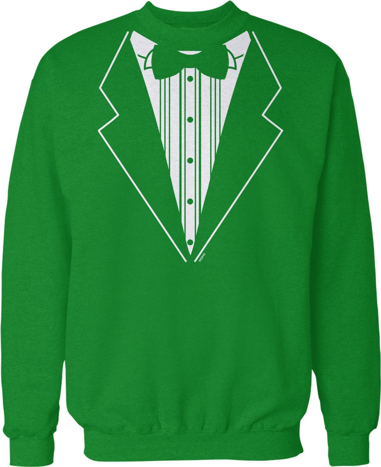 Tuxedo Crew Neck Sweatshirt, HOOD_01326 - Etsy