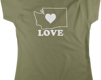 Love Washington Women's T-shirt, HOOD_01127
