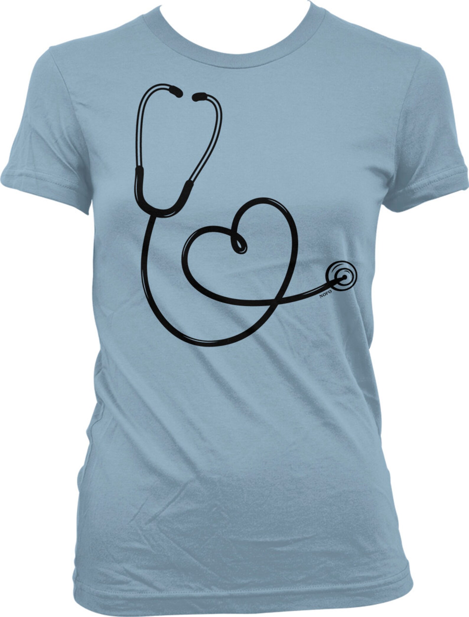 Stethoscope Heart Juniors TShirt HOOD_00939 Etsy.de