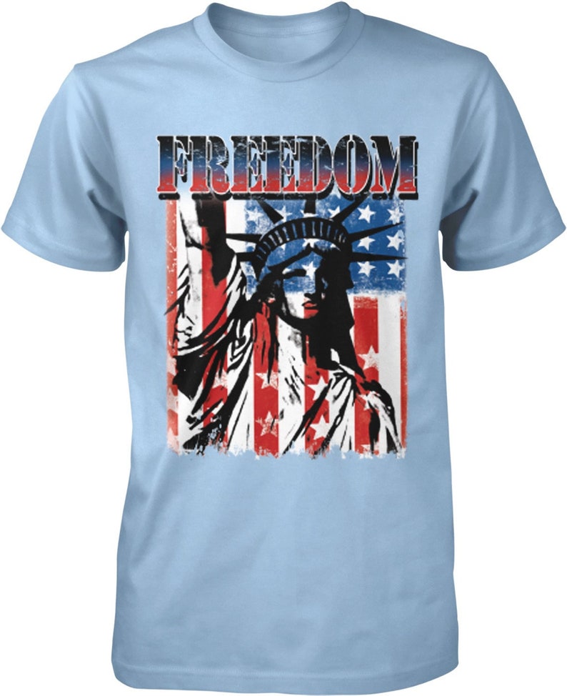 Freedom, Statue of Liberty, July 4th, USA Men's T-shirt, HOOD_00454 - Etsy