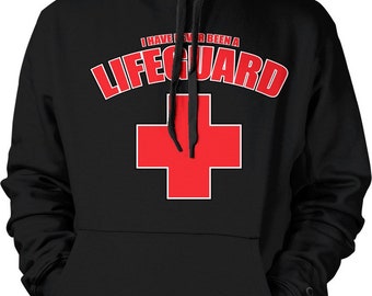I Have Never Been A Lifeguard, Beach Patrol, Wannabe Hooded Sweatshirt, HOOD_00212