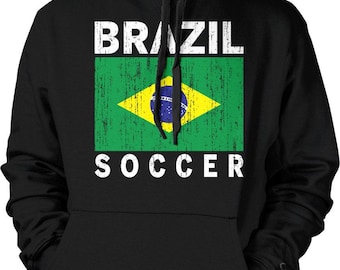 Brasil Soccer, Brasileira Futebol Hooded Sweatshirt, HOOD_00074