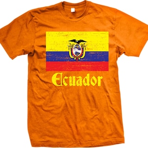 Flag of Ecuador, Ecuadorian Flag, Orgullo Men's T-shirt, HOOD_00081