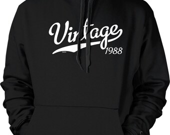 Vintage 1988 Hooded Sweatshirt, HOOD_01650