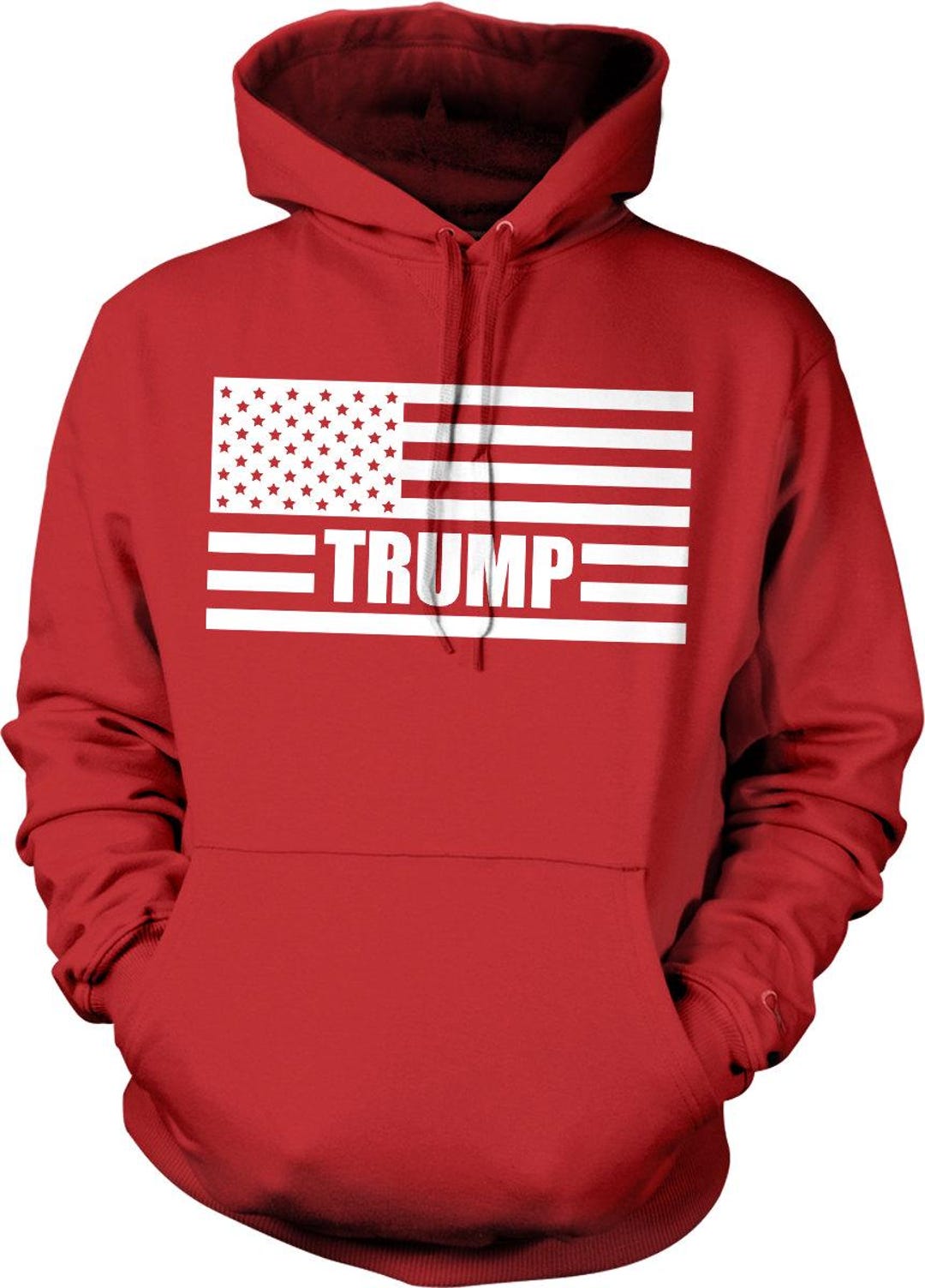 Trump American Flag, TRUMP for PRESIDENT of the USA Hooded Sweatshirt ...