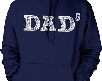Dad5, Five Kids, Father's Day, Father of Five Hooded Sweatshirt, HOOD_00473