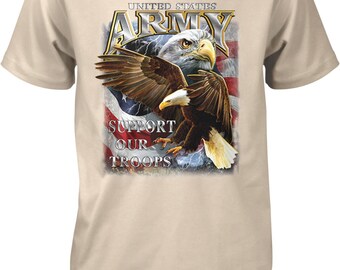 Army, Support Our Troops, USA, US Army, Military Men's T-shirt, HOOD_00267