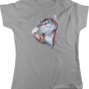 Awesome Cat Shirt, Orange Tabby Women&#39;s T-shirt, HOOD_00452
