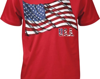 American Flag, US Flag, Freedom, Sacrifice, Defend Men's T-shirt, HOOD_00271
