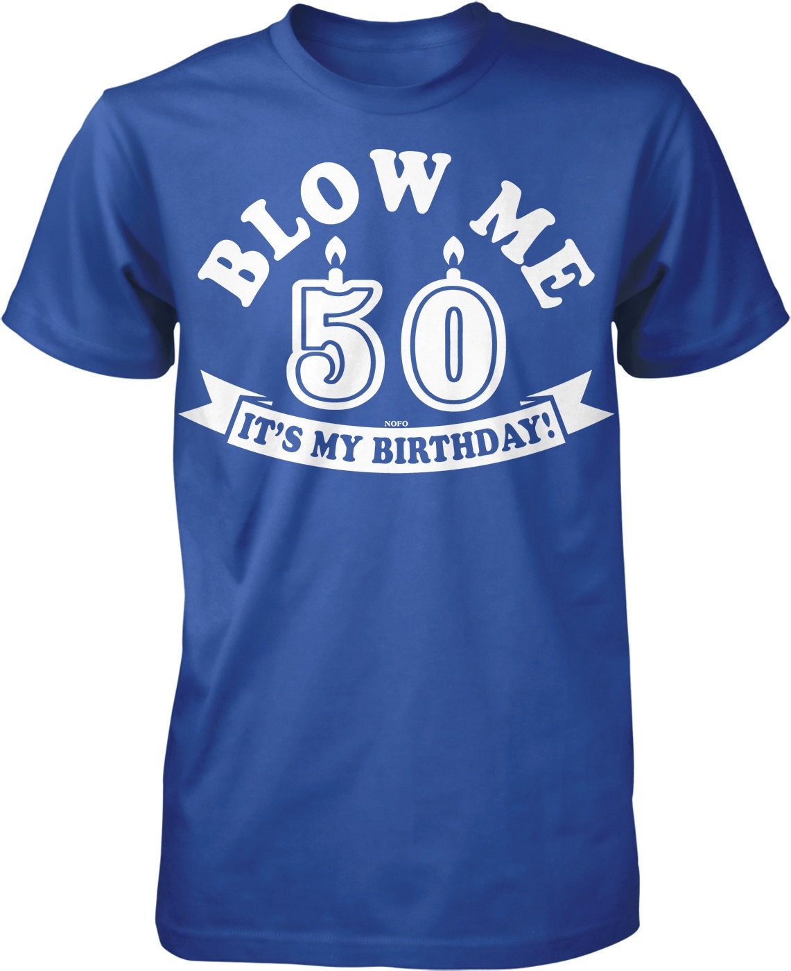 Maglietta Uomo 'Blow Me!' Con Palloncino – Blu Navy, Taglia XL – Fruit Of The Loom