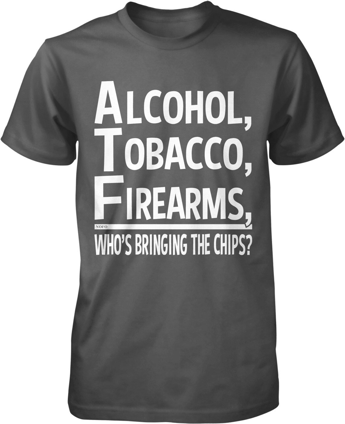 ATF, Alcohol Tobacco Firearms, Who's Bringing The Chips Men's T-shirt, HOOD_00781