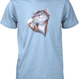 Awesome Cat Shirt, Orange Tabby Men&#39;s T-shirt, HOOD_00452