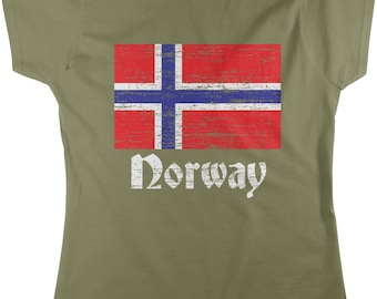 Flag of Norway, Norwegian Flag, Norge Pride Women's T-shirt, HOOD_00019