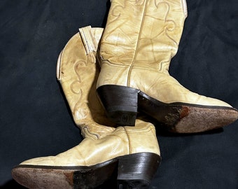 Vintage Hondo Boots Cowboy Western Mens Sz 9 D #VL