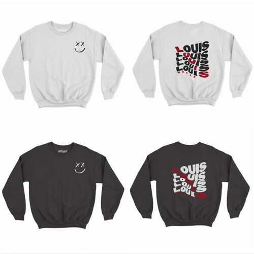 Louis Tomlinson Rainbow Baseball Tee Louis Tomlinson Finger Etsy