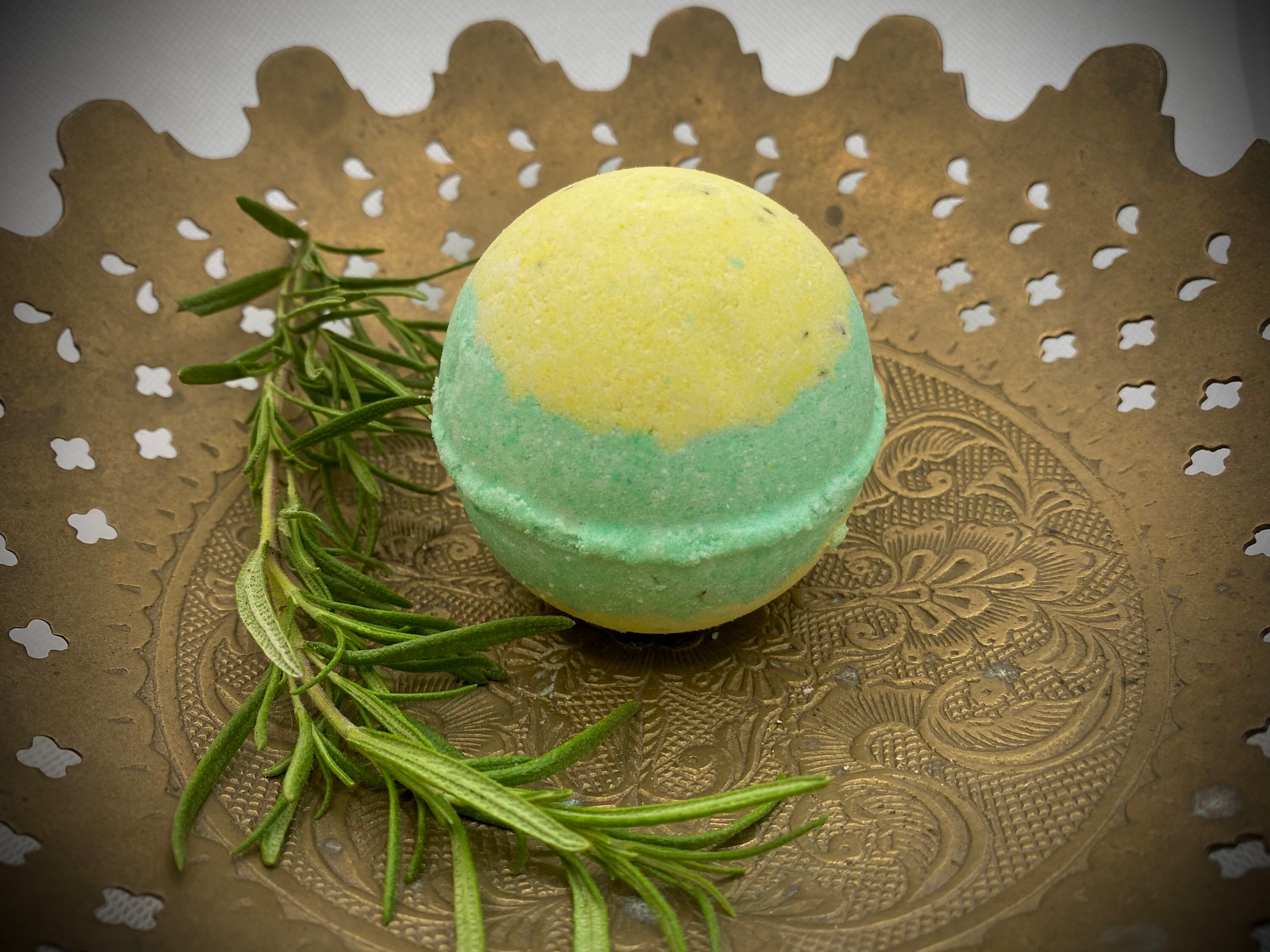 Rosemary and Lemon Balm Herbal Bath Bomb Makes a Great Etsy UK