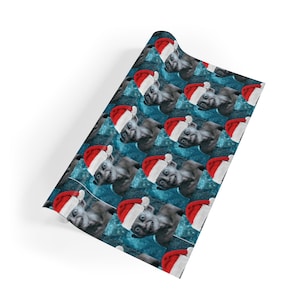 Gollum Smeagol with Santa Claus Christmas Hat Smiling Gift Wrapping Paper Rolls, 1pc