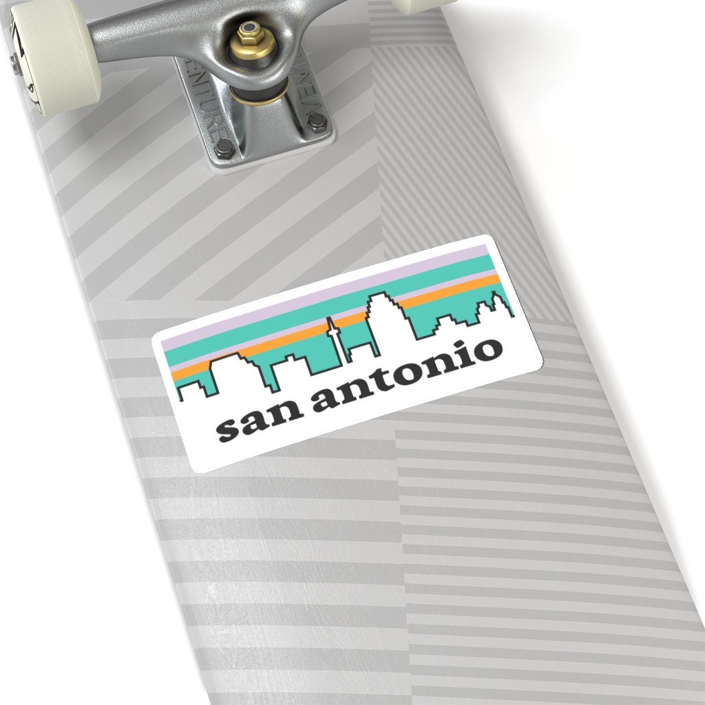 San Antonio Sticker San Antonio Texas Skyline Vintage Etsy