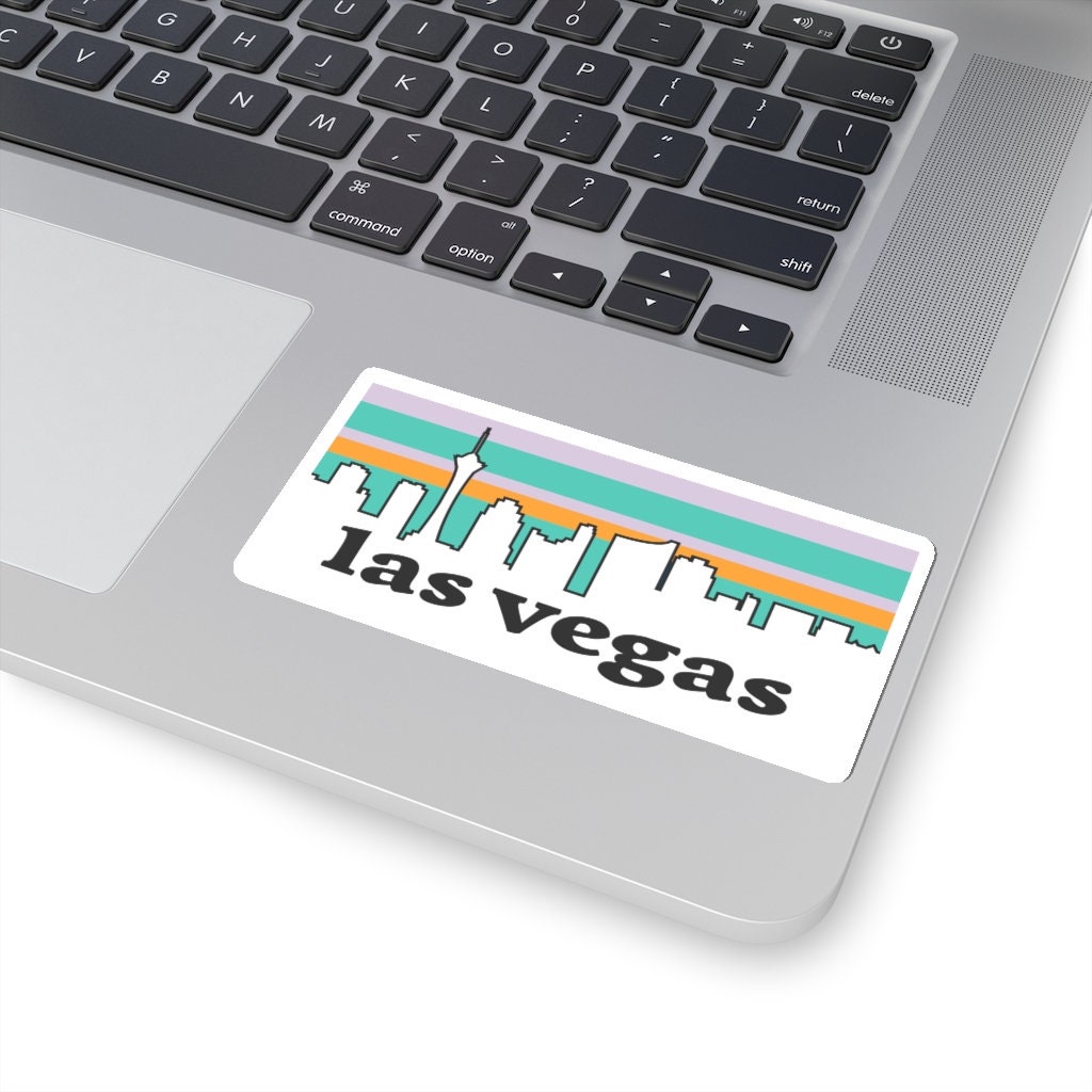 Las Vegas Sticker Las Vegas Nevada Skyline Vintage Sticker Etsy