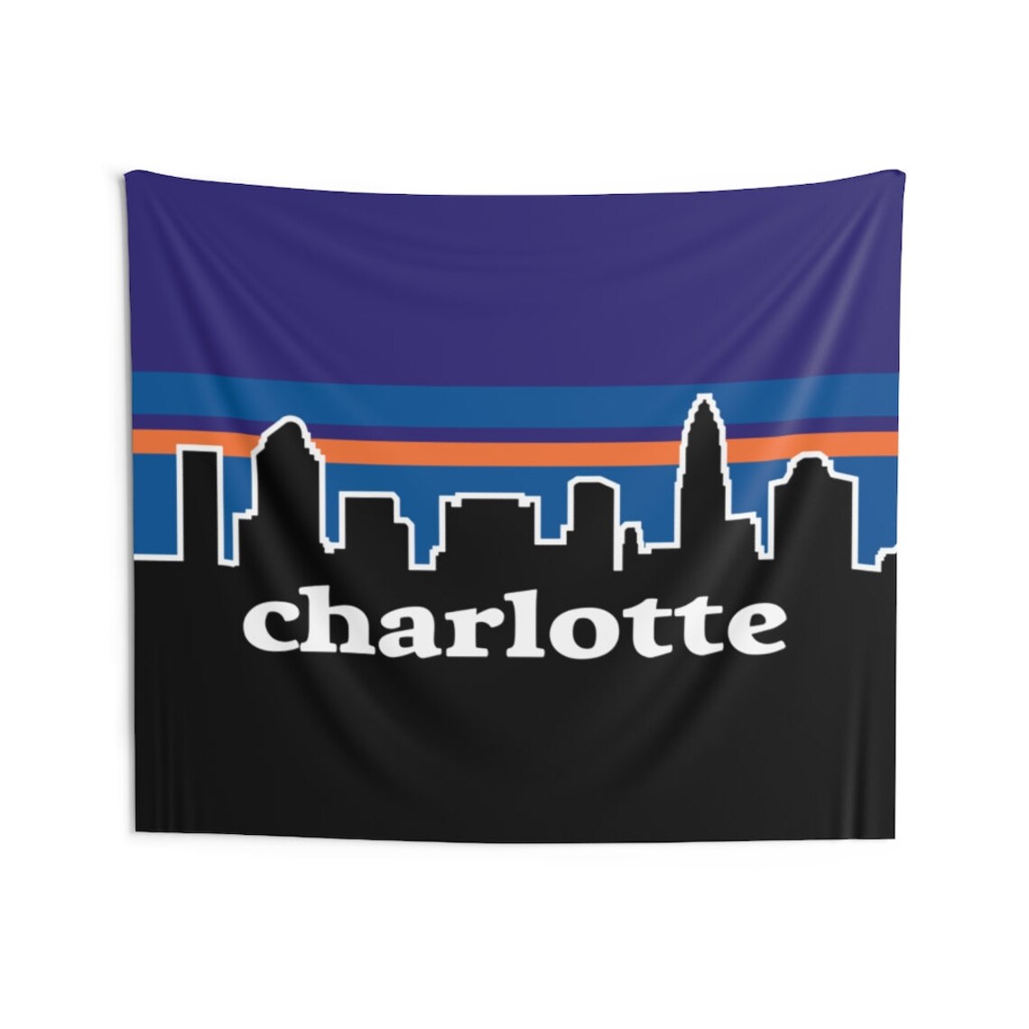 Charlotte NC Wall Decor Charlotte North Carolina Banner Etsy